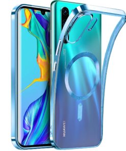 Alternative view of Luxury Premium Soft Silicone Magsafe Transparent Case Cover For Huawei P30 Pro