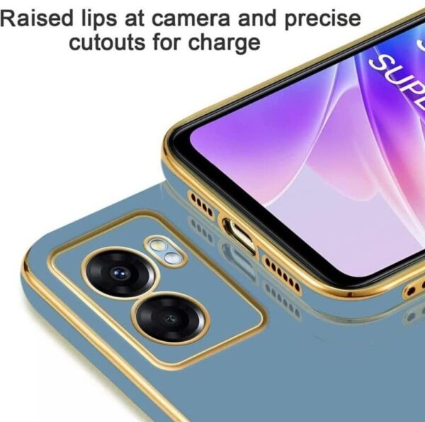 Luxury Premium Electroplated Gold Plated Case Cover and 3D Glass Protector For Oppo A57/A77/A77S - Image 32