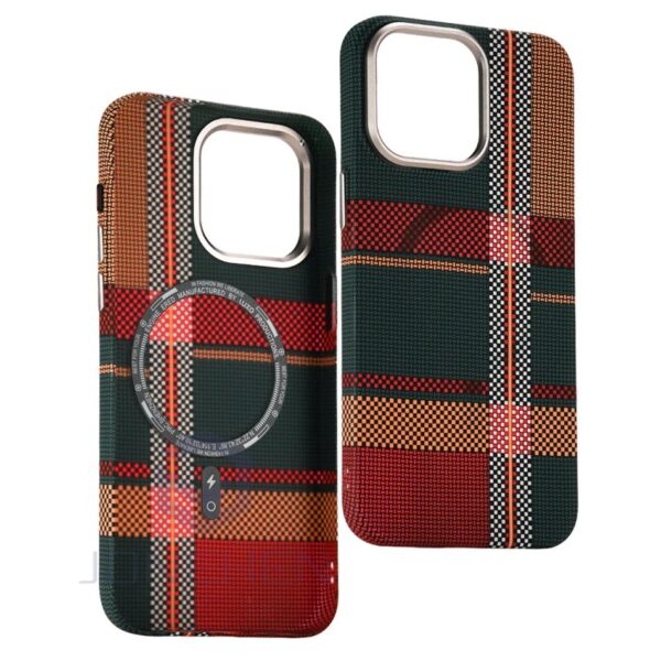 Luxury Premium Patterned Cloud Hard PC Metal Lens Slim Magsafe Magnetic Matte Karbon Case For iPhone Series - Image 34
