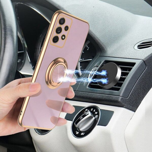 Luxury Premium Electroplated Gold Plated Case Cover and 3D Glass Protector For Samsung A13 - Image 19