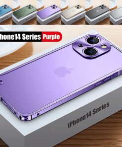Alternative view of Luxury Premium Magsafe Magnetic Aluminum Metal Case Cover and 3D Glass Protector for iPhone 14 Pro Max