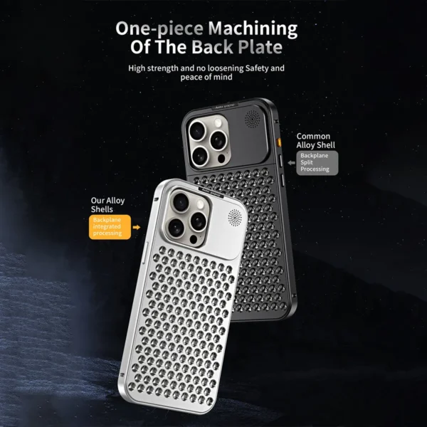 Luxury Ultra thin Aluminum Alloy Heat Dissipation Aromatherapy Anti-Scratch Slim Case Cover For iPhone series - Image 57