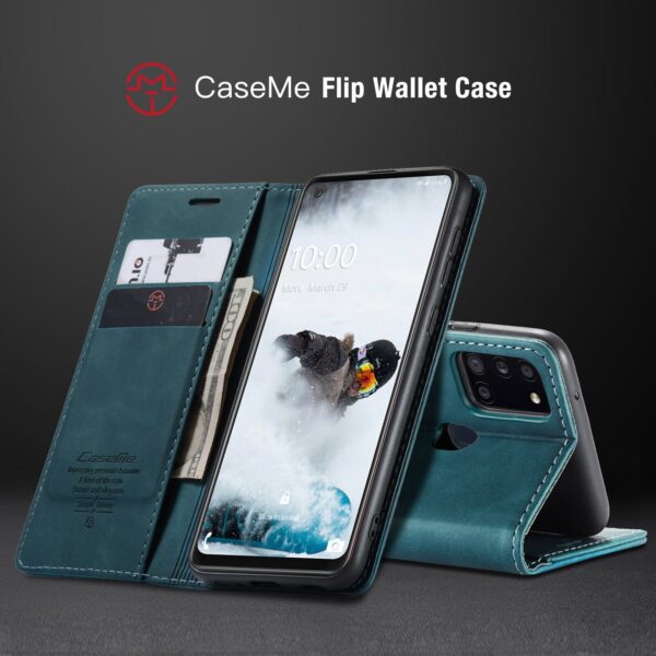 Luxury Premium Caseme Leather Wallet Case Cover and 3D GlassProtector For Samsung Galaxy A21S/A31 - Image 40