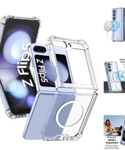 Luxury Premium Shockproof Clear MagSafe Magnetic Cover Case For Samsung Galaxy Z Flip 5