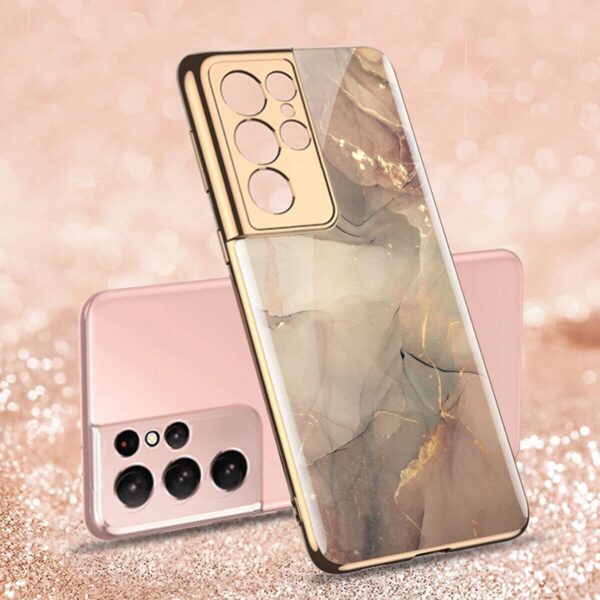 Luxury Premium Marble Shockproof Tempered Glass Case Cover for Samsung Galaxy S23 Ultra - Image 8