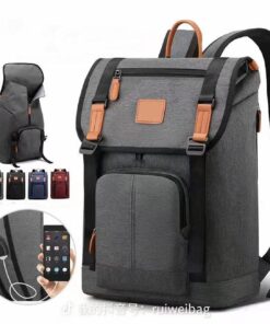Travel Leisure Computer Backpack College Bookbag with USB Charging Port 16 Inch