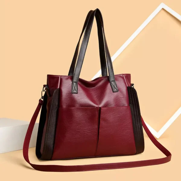IELGY Fashionable large-capacity Multipurpose Mandy Fashion Grain Leather Crossbody handbag - Image 16
