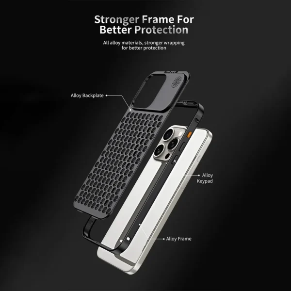 Luxury Ultra thin Aluminum Alloy Heat Dissipation Aromatherapy Anti-Scratch Slim Case Cover For iPhone series - Image 51