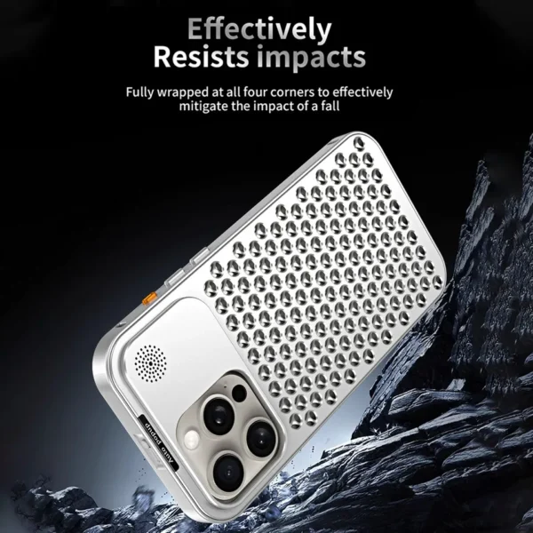 Luxury Ultra thin Aluminum Alloy Heat Dissipation Aromatherapy Anti-Scratch Slim Case Cover For iPhone series - Image 52