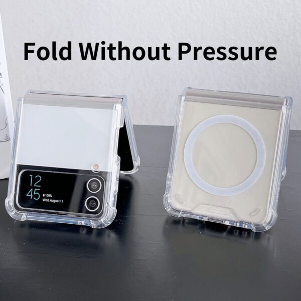 Luxury Premium Shockproof Clear MagSafe Magnetic Cover Case For Samsung Galaxy Z Flip 3/ Z Flip 4 - Image 15