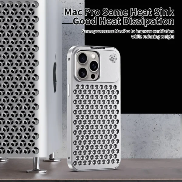 Luxury Ultra thin Aluminum Alloy Heat Dissipation Aromatherapy Anti-Scratch Slim Case Cover For iPhone series - Image 44