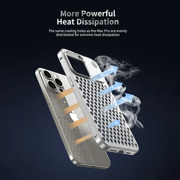 Luxury Ultra thin Aluminum Alloy Heat Dissipation Aromatherapy Anti-Scratch Slim Case Cover For iPhone series - Image 46