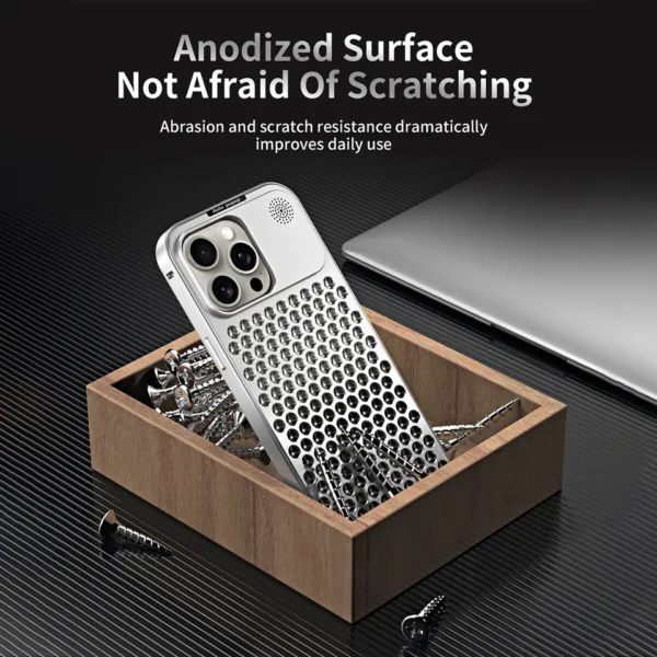 Luxury Ultra thin Aluminum Alloy Heat Dissipation Aromatherapy Anti-Scratch Slim Case Cover For iPhone series - Image 48