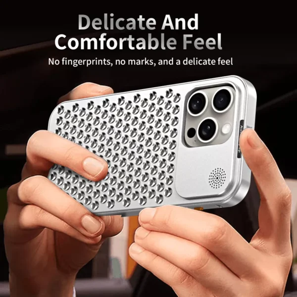 Luxury Ultra thin Aluminum Alloy Heat Dissipation Aromatherapy Anti-Scratch Slim Case Cover For iPhone series - Image 49