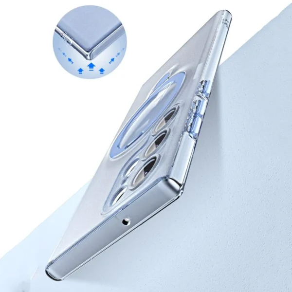 Luxury Premium Traslucent Case Cover With Ring Stand For Samsung Galaxy S22 Ultra/S23 Ultra - Image 20
