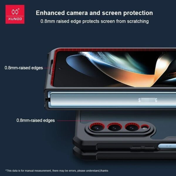 Xundd Shockproof Transparent Durable Foldable Case Cover For Samsung Galaxy Z Fold 3/ Z Fold 4 - Image 12