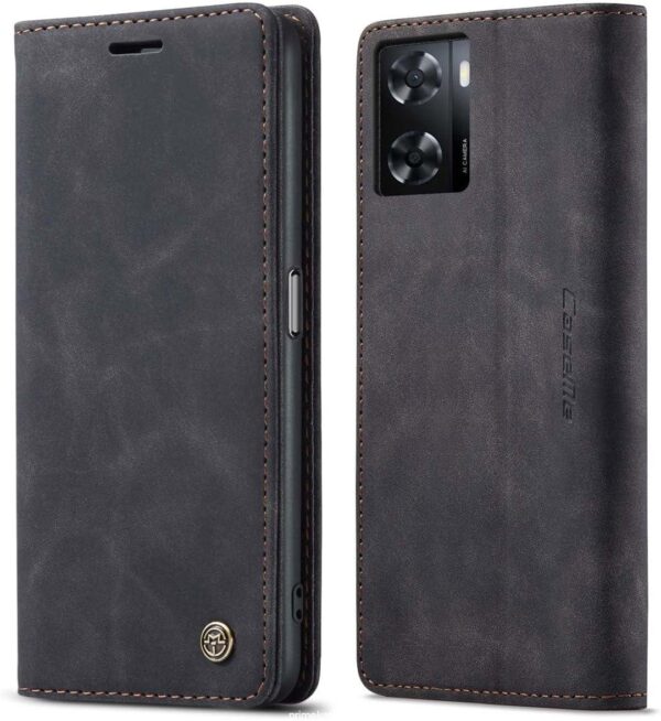 Oppo A57/Oppo A77/A77s CASEME Magnetic Retro Leather Flip Cover - Image 3