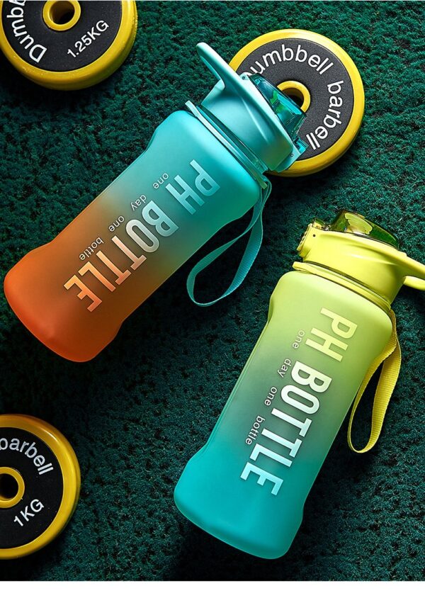 2000ml Portable PH Gradient Colour Water Bottle - Image 3