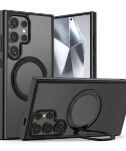 Alternative view of OrbitGrip Translucent Case Magnetic 360° Ring Holder Case, MagSafe-Compatible Protective Cover for Samsung Galaxy S23 -S25 Ultra