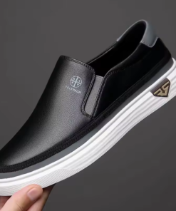 Alternative view of Mens Casual Shoes Soft Comfortable Flat Lightweight Moccasin Classic Breathable Leather Men's Shoes