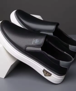 Mens Casual Shoes Soft Comfortable Flat Lightweight Moccasin Classic Breathable Leather Men's Shoes