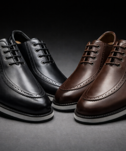 Alternative view of UrbanGent Classic Leather Lace-Up Dress Shoes (Black & Brown)