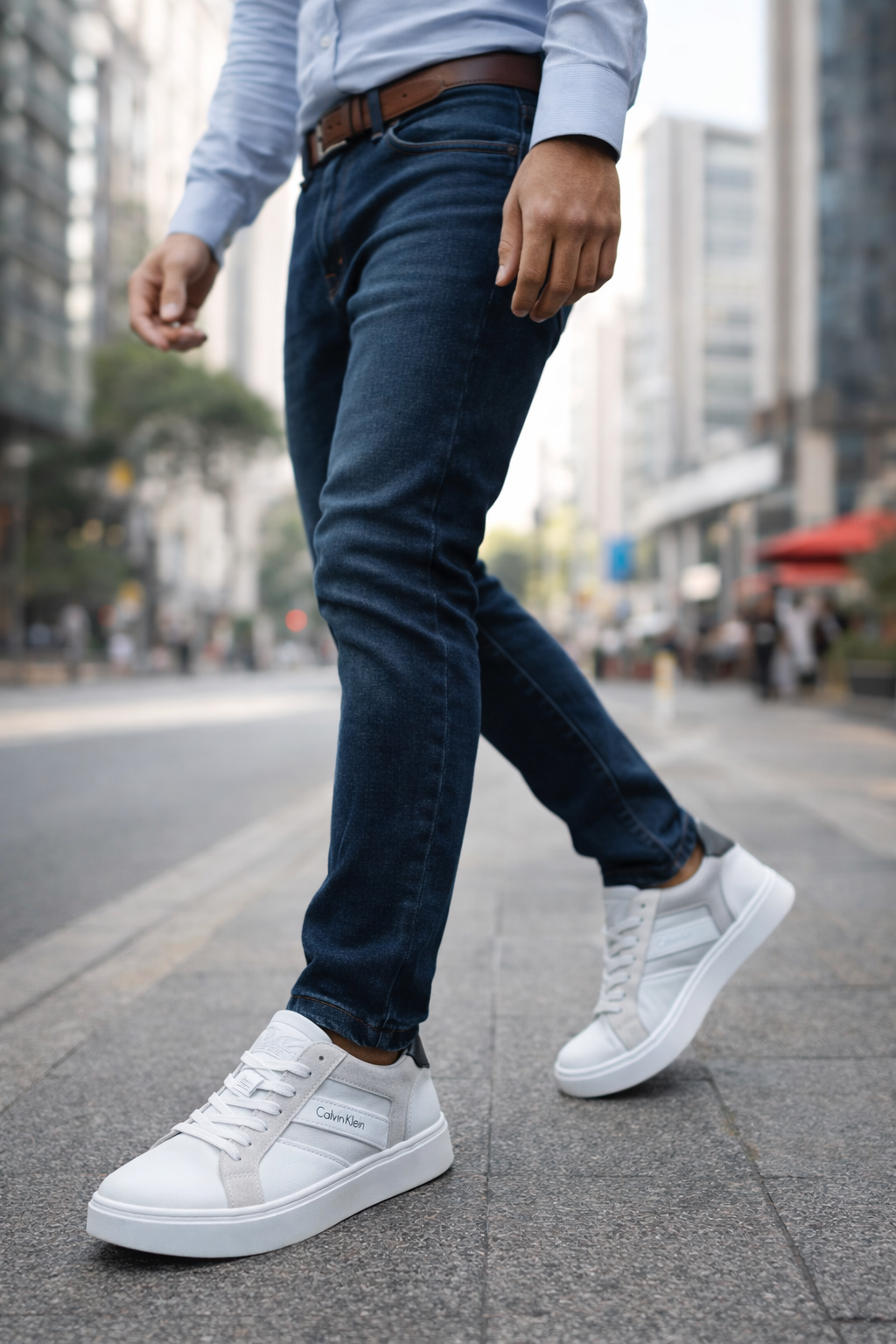 Men’s Modern Leather Low-Cut Sneakers – Everyday Office & Street Wear - Image 11