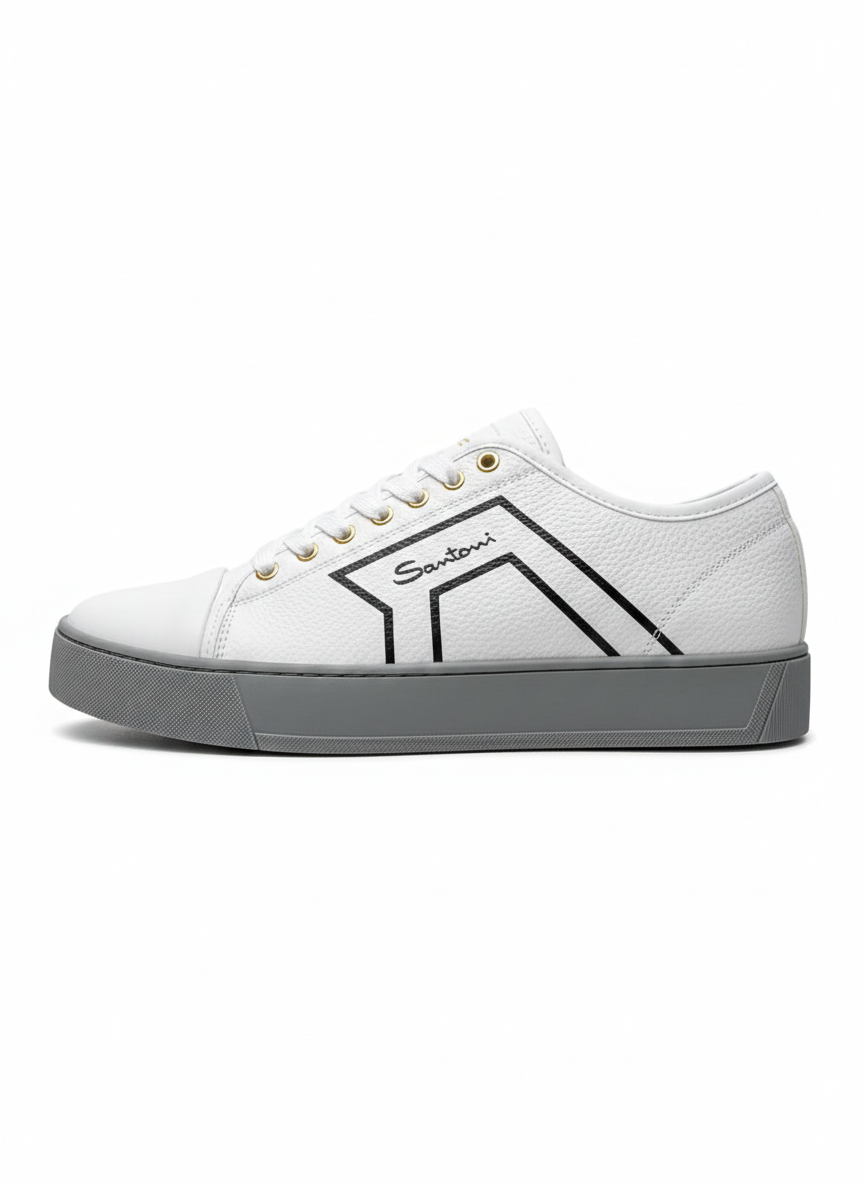 Men’s Premium Leather Low-Top Sneakers – Luxury Casual Lace-Up Shoes - Image 6