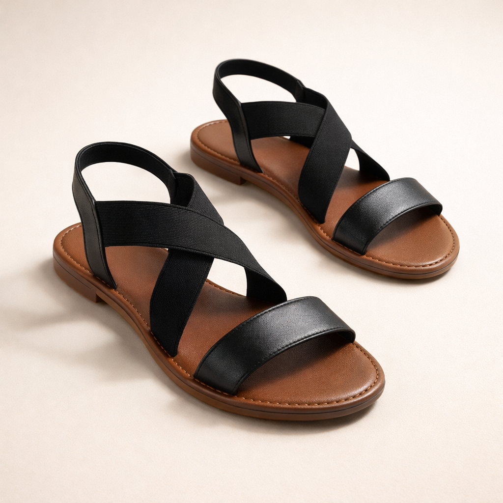UrbanChic Cross Strap Sandals for Ladies - Image 10