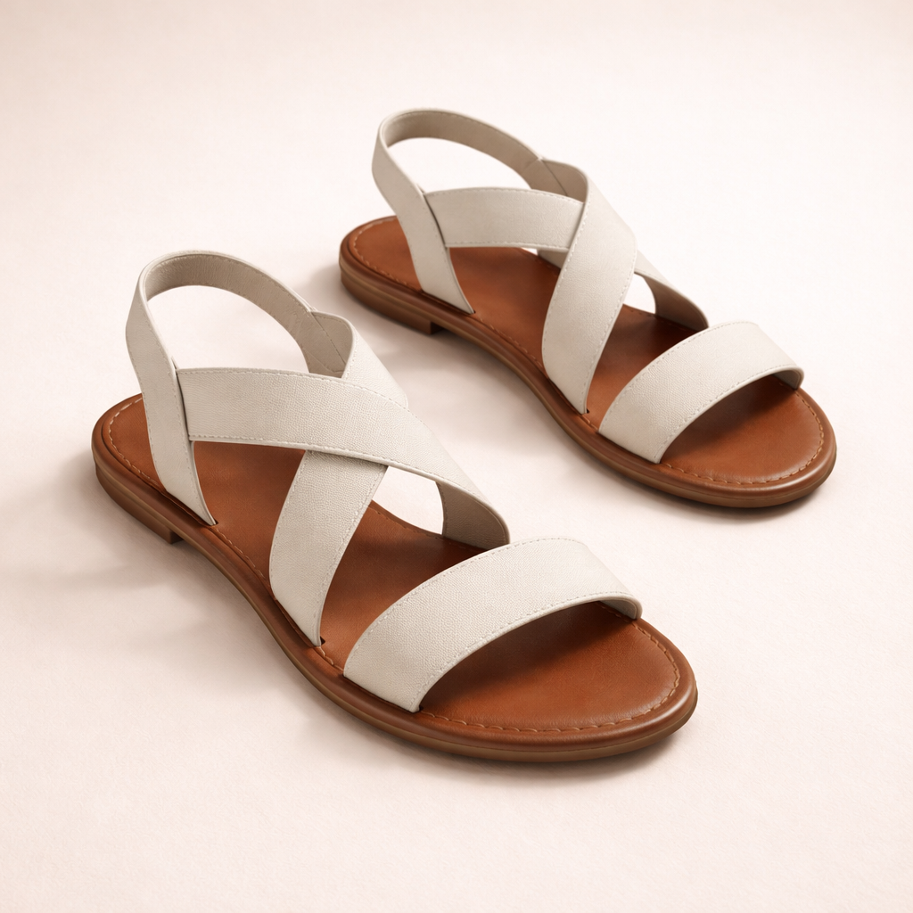 UrbanChic Cross Strap Sandals for Ladies - Image 9