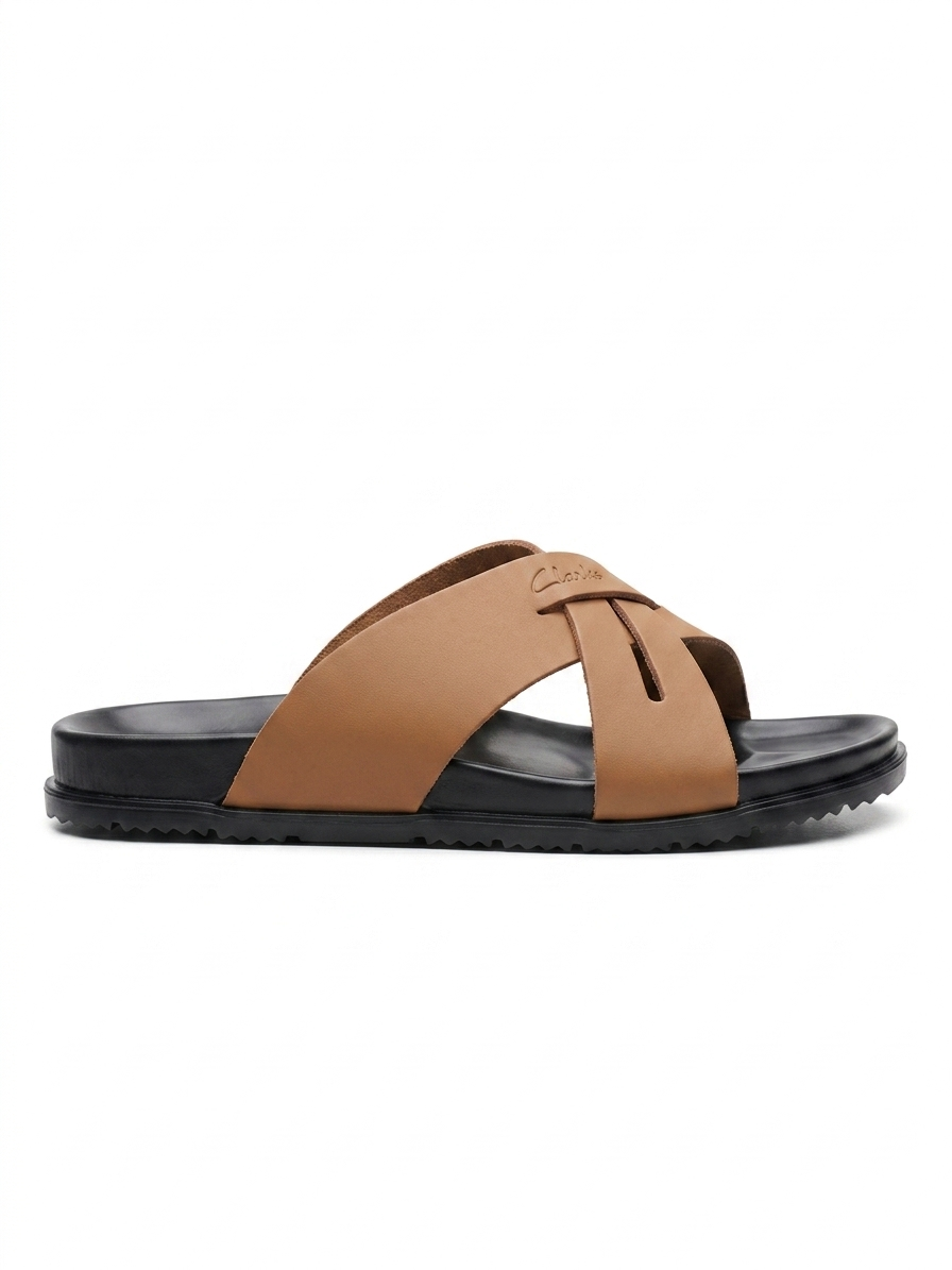 UrbanEase Cross Strap Comfort Sandals for Men - Image 7
