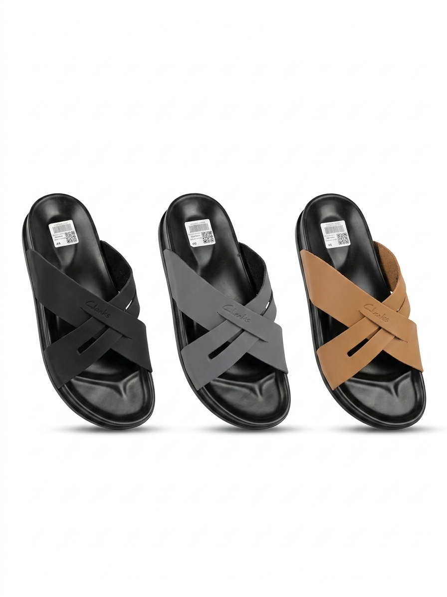 UrbanEase Cross Strap Comfort Sandals for Men - Image 2