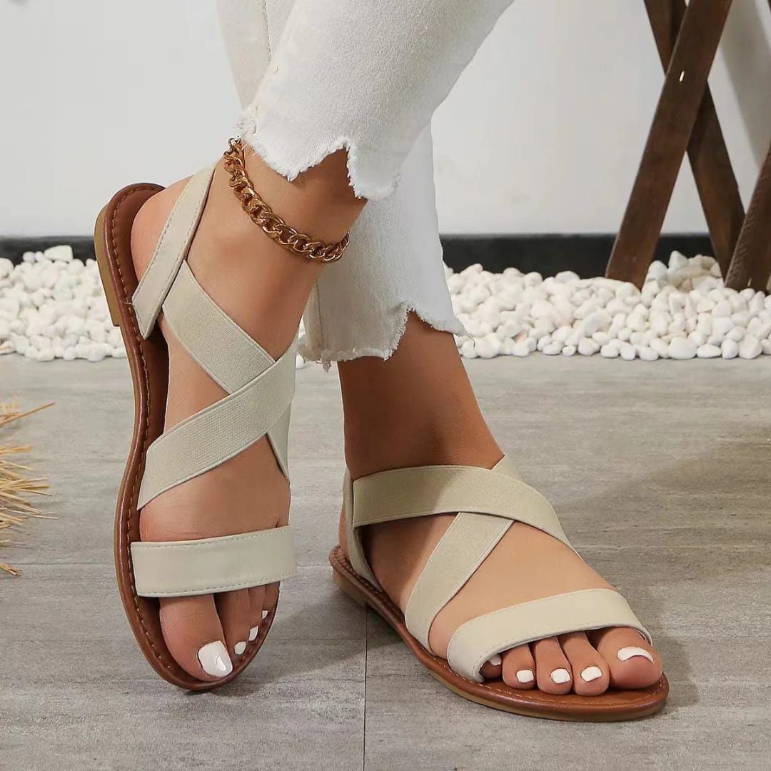 UrbanChic Cross Strap Sandals for Ladies - Image 14