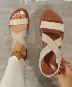 UrbanChic Cross Strap Sandals for Ladies