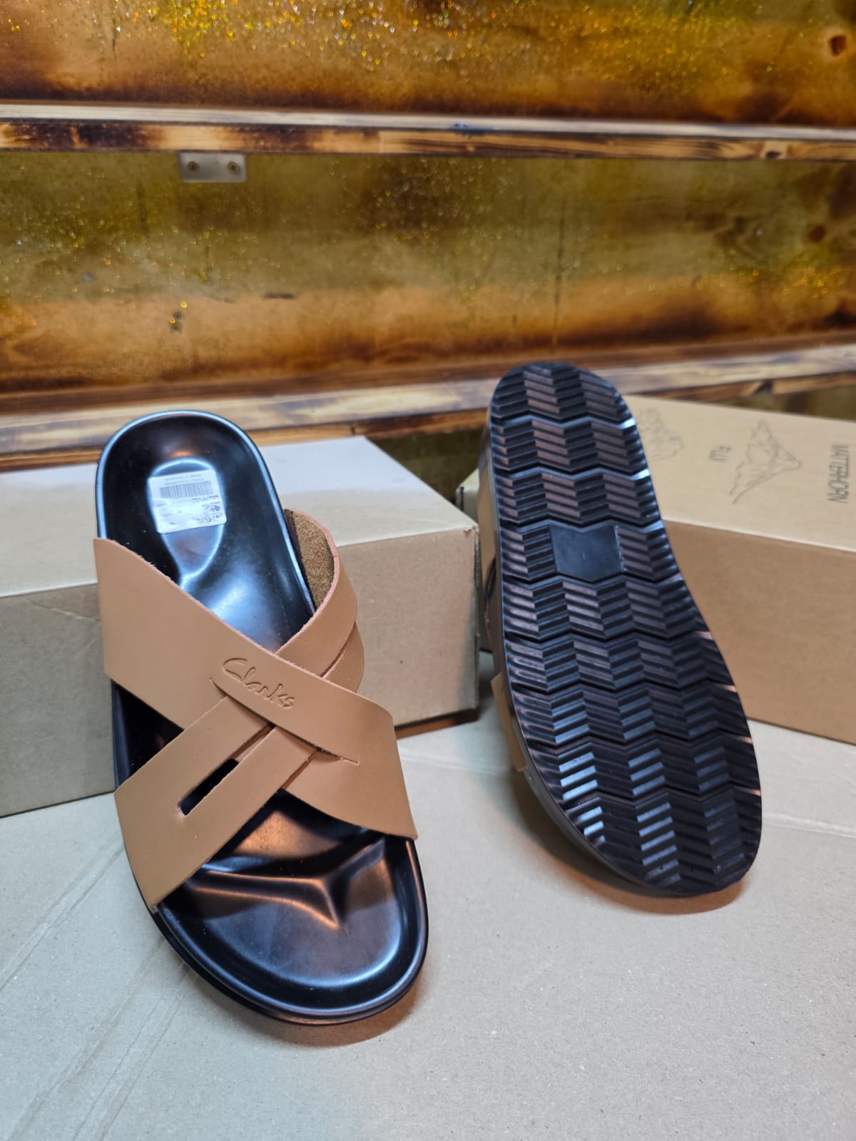 UrbanEase Cross Strap Comfort Sandals for Men