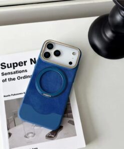 MagRing PU Leather Soft Touch Magnetic Stand Case for iPhone 17 Pro Max