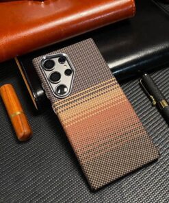 Alternative view of MILLION CASES Ultimate Luminous Carbon Fiber Magnetic Case for Samsung Galaxy S22 to S25 Ultra