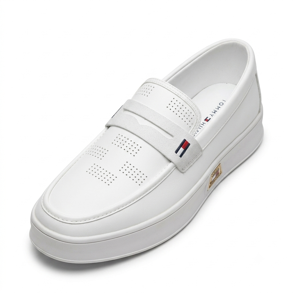 Men's Premium Leather Penny Loafers – Smart Casual Slip-On Platform Shoes - Image 6