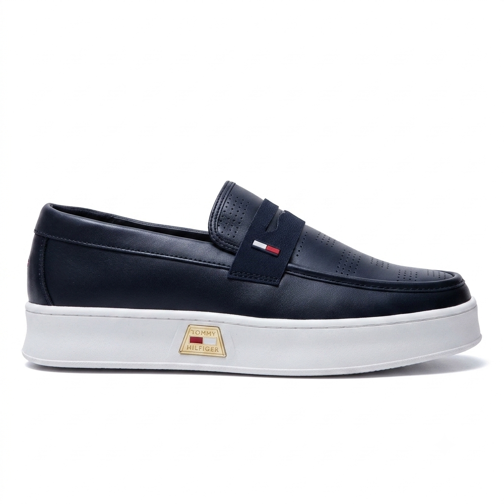 Men's Premium Leather Penny Loafers – Smart Casual Slip-On Platform Shoes - Image 7