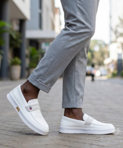 Alternative view of Men's Premium Leather Penny Loafers – Smart Casual Slip-On Platform Shoes