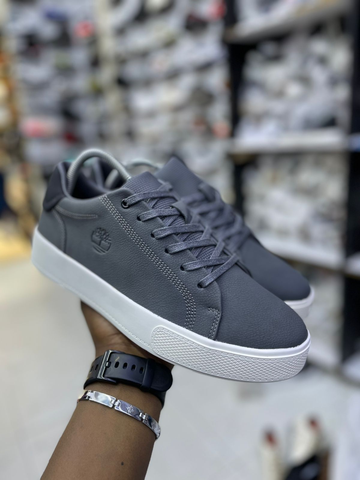 TL Men's Premium Leather Casual Sneakers – Black | Gray | Olive Green - Image 15