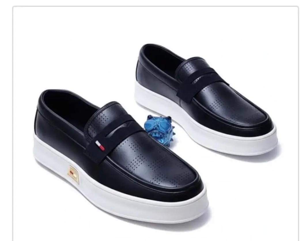 Men's Premium Leather Penny Loafers – Smart Casual Slip-On Platform Shoes - Image 12