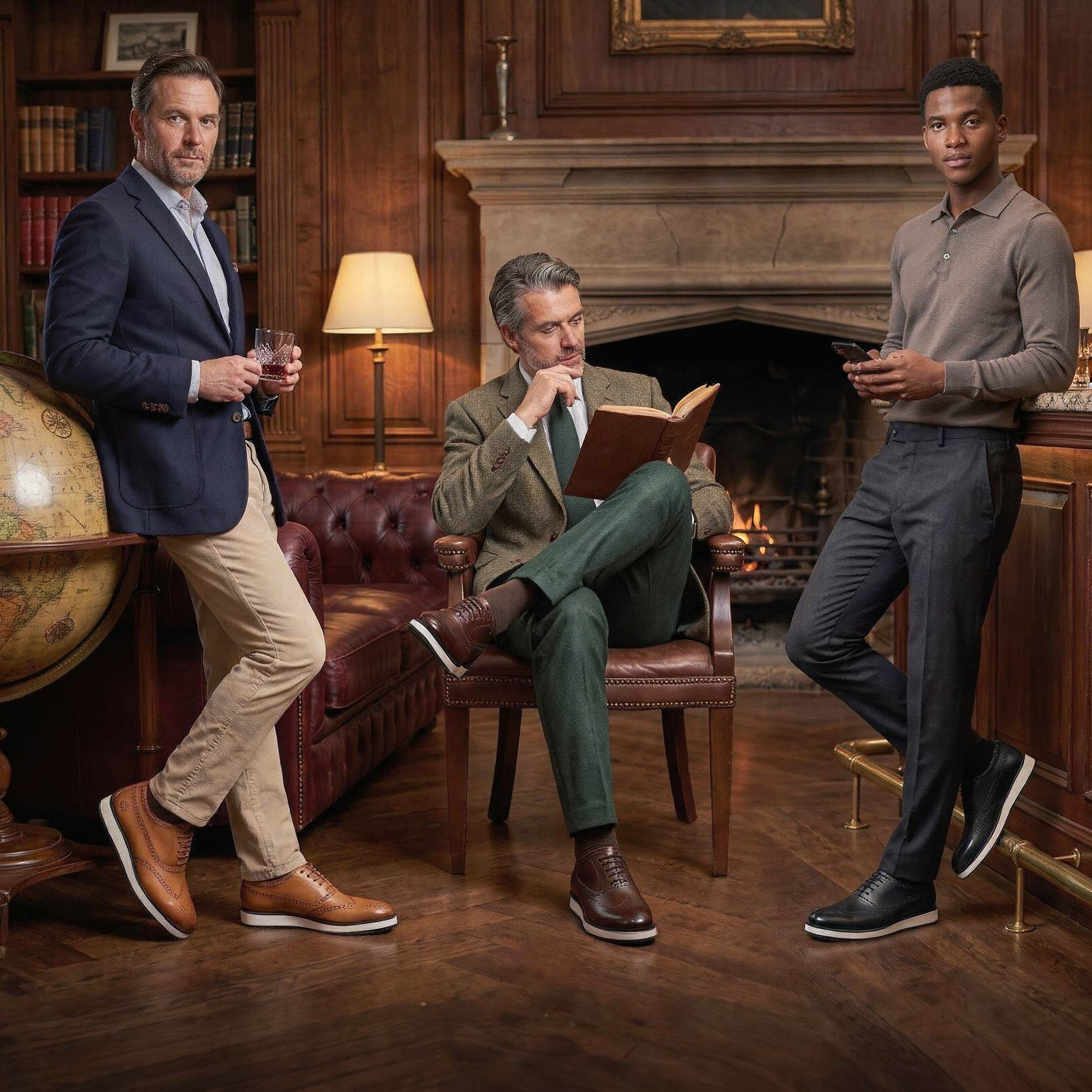 TM Executive Smart Casual Leather Sneakers for Men - Image 5