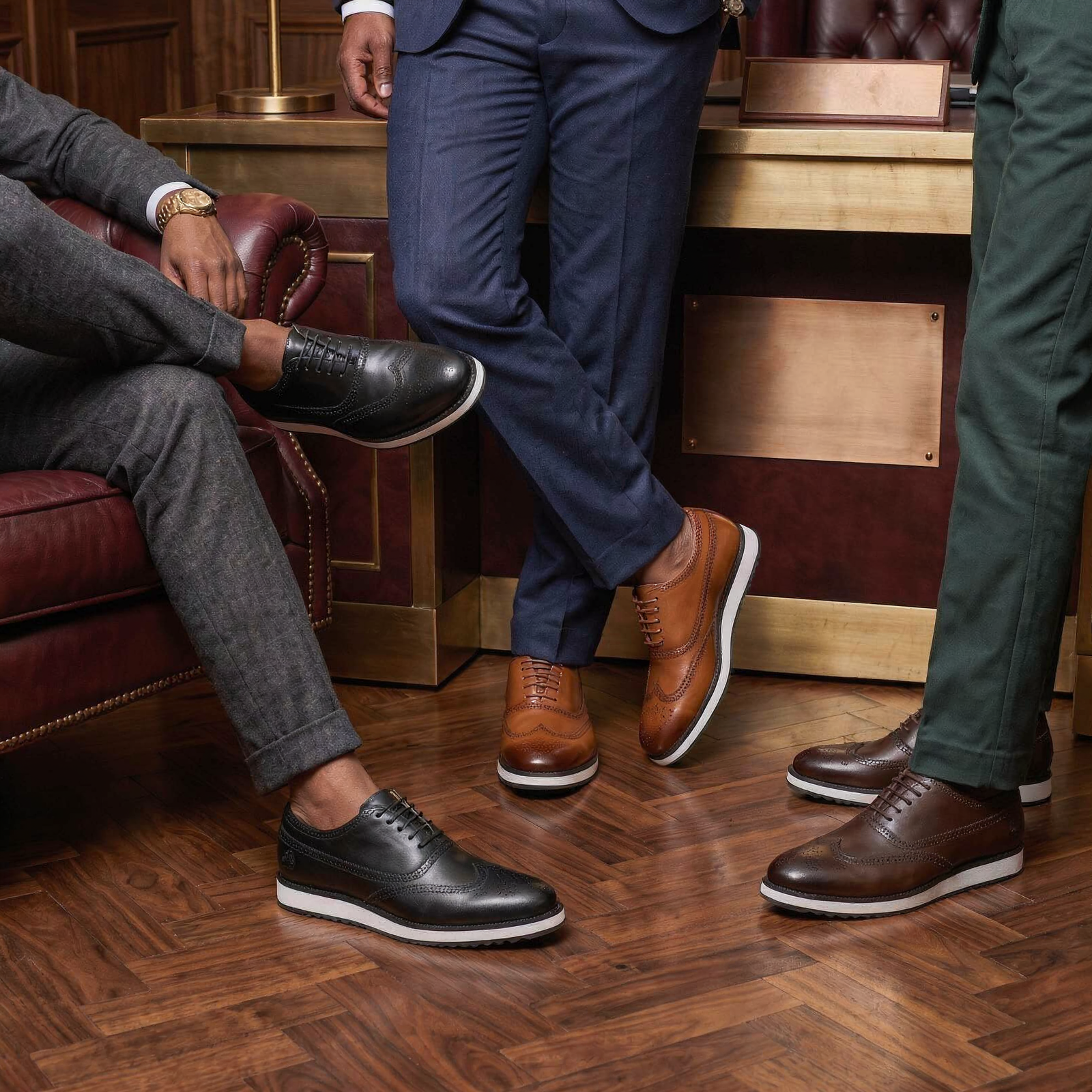 TM Executive Smart Casual Leather Sneakers for Men - Image 7