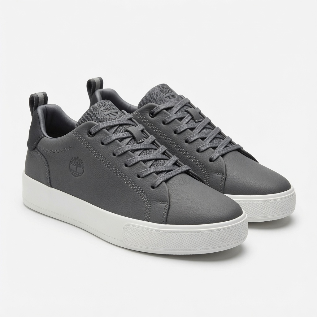 TL Men's Premium Leather Casual Sneakers – Black | Gray | Olive Green - Image 9