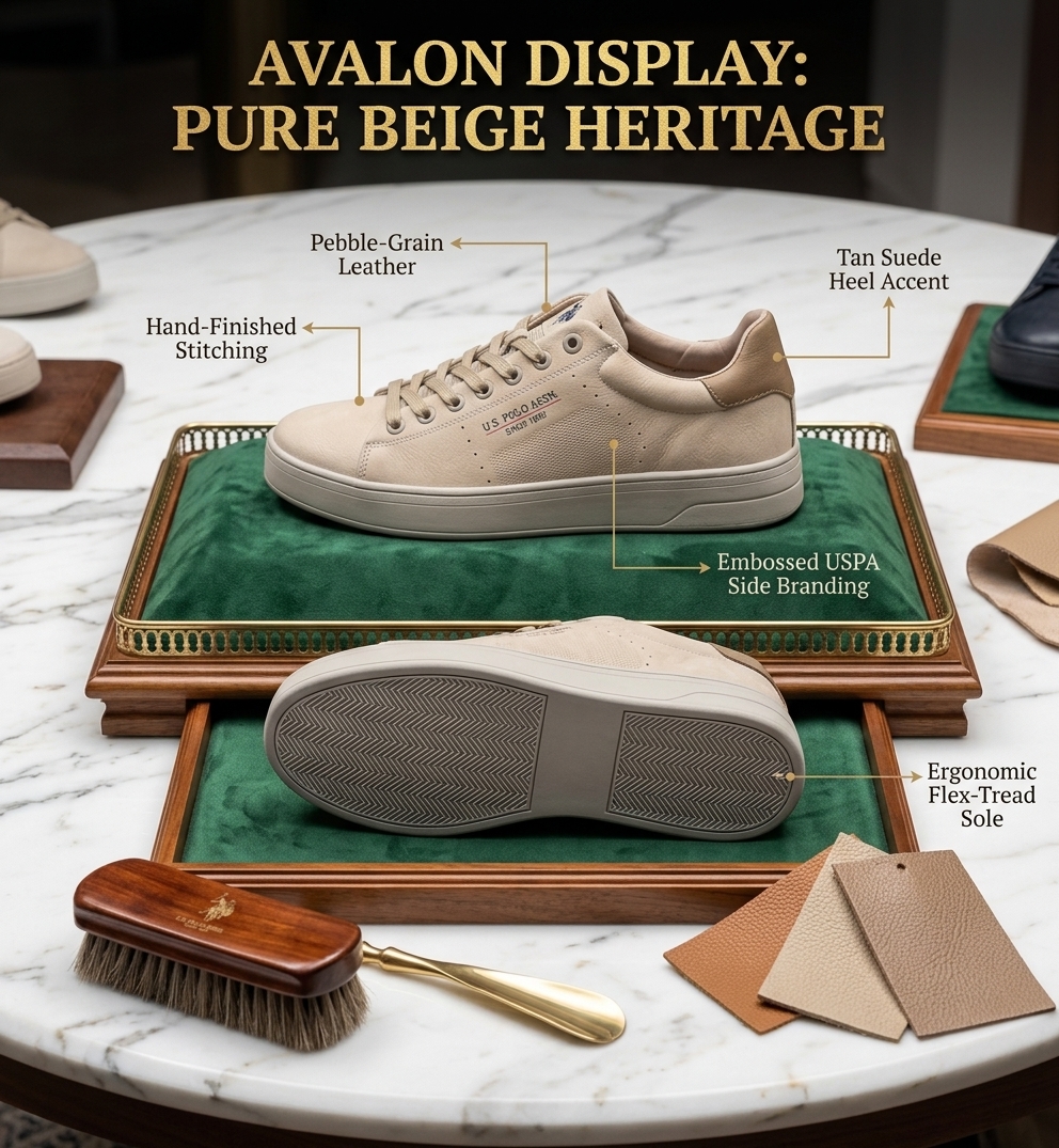 Cheyenne Heritage Collection – Men’s Low-Top Smart Casual Leather Sneakers - Image 4