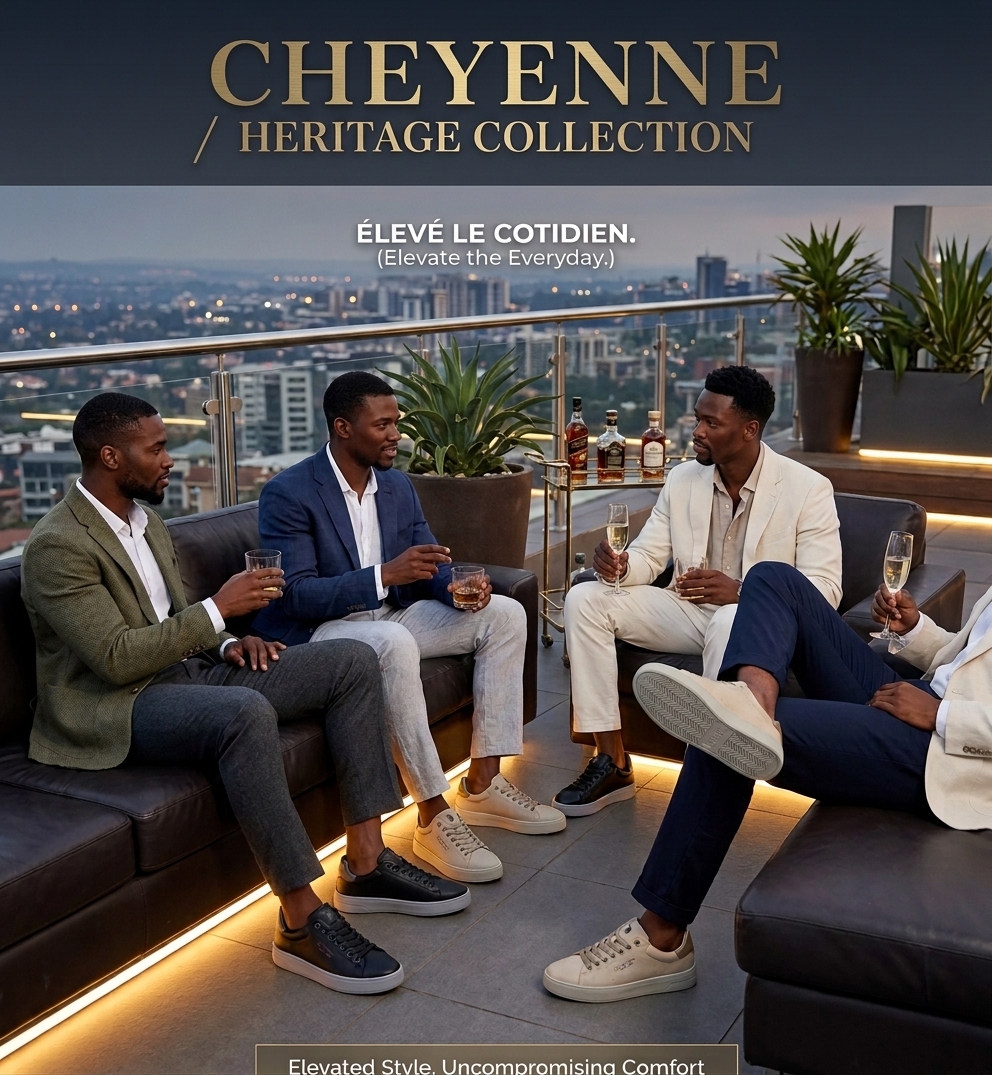 Cheyenne Heritage Collection – Men’s Low-Top Smart Casual Leather Sneakers - Image 11