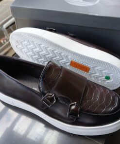 Alternative view of Urban Nomad Leather Double Monk Loafers