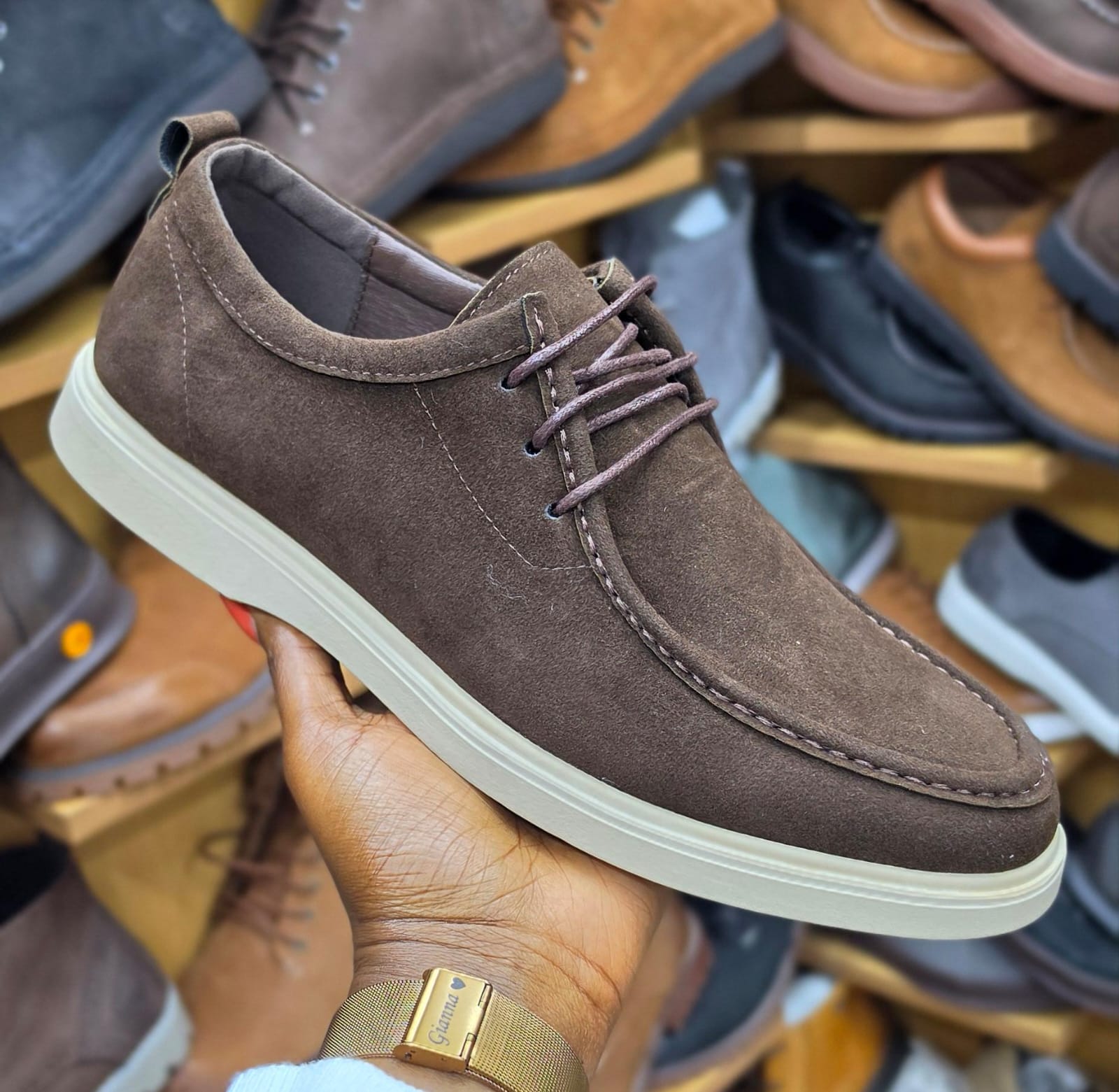 Men’s Smart Casual Suede Loafers with Rubber Sole - Image 5