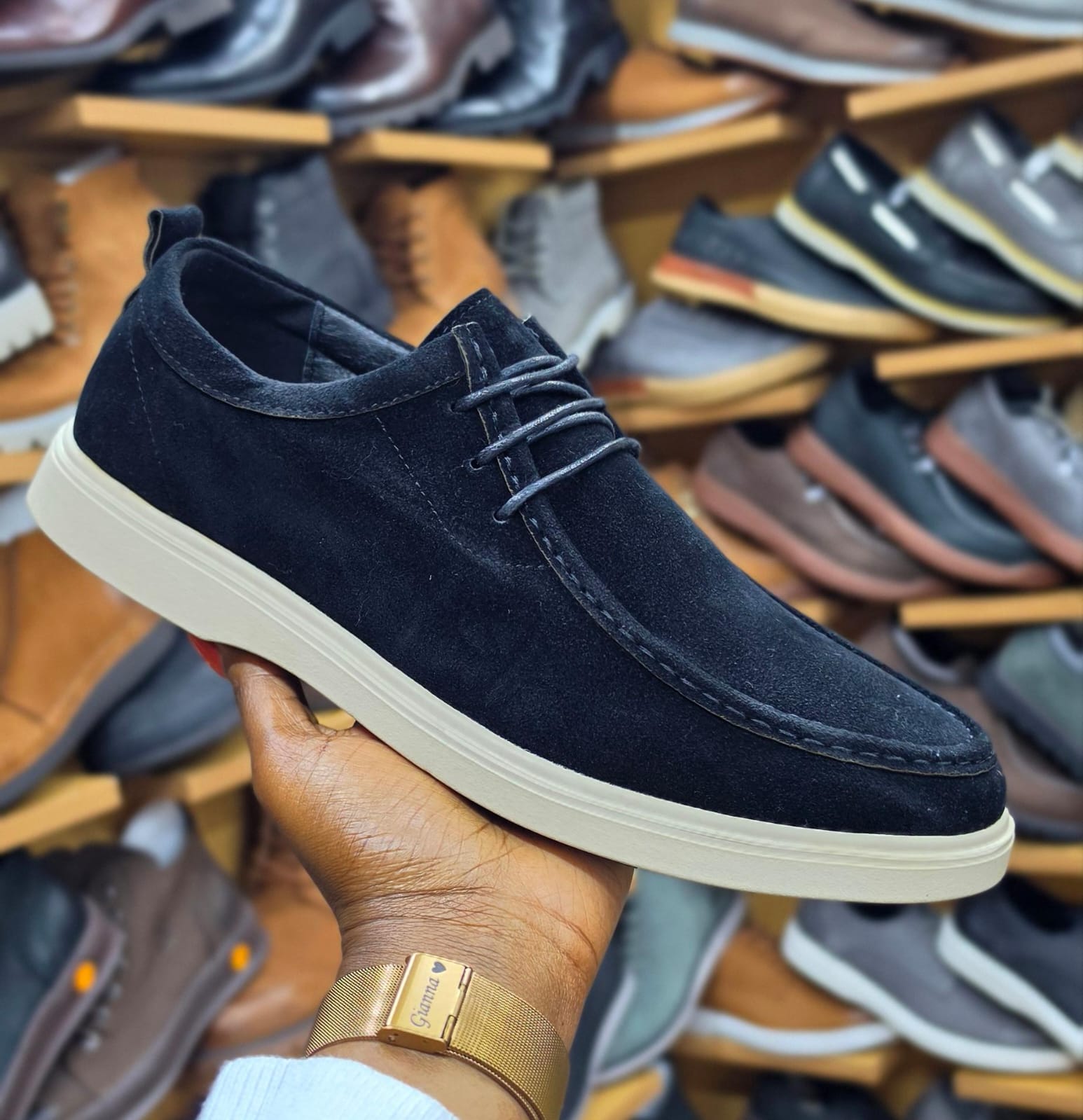 Men’s Smart Casual Suede Loafers with Rubber Sole - Image 3